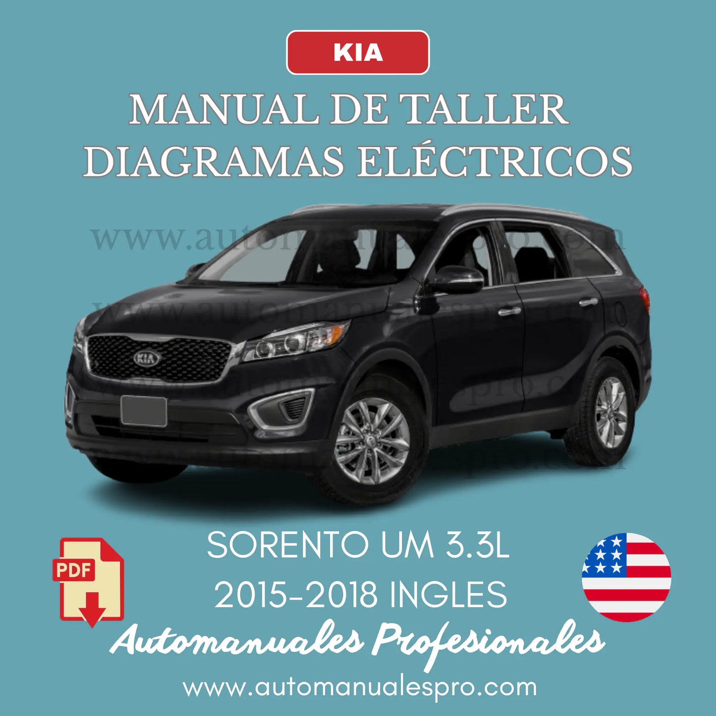 Manual de Taller y Diagrama Eléctrico Kia Sorento 2015-2018