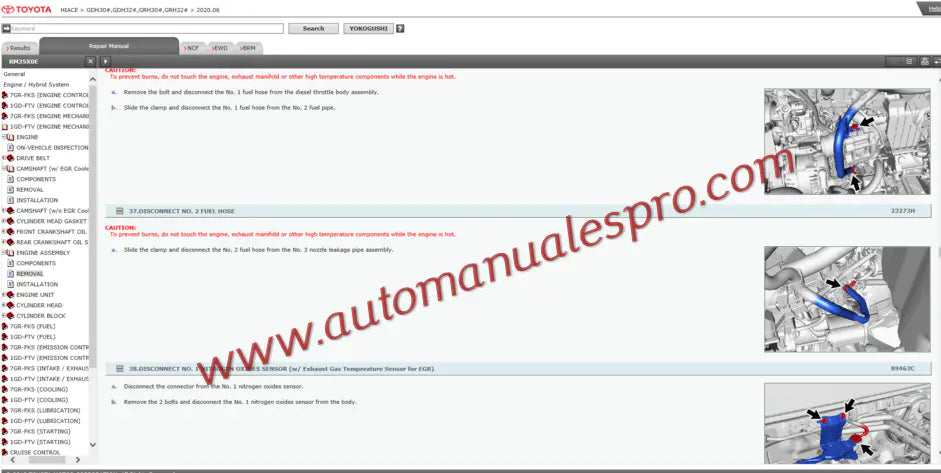 Manual de Taller y Diagramas Toyota Hiace (2019-2022)