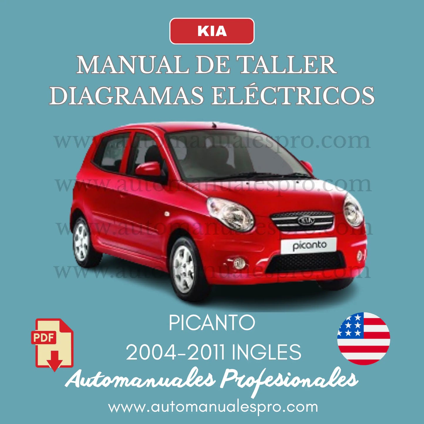 Manual de Taller y Diagrama Eléctrico Kia Picanto 2004-2017