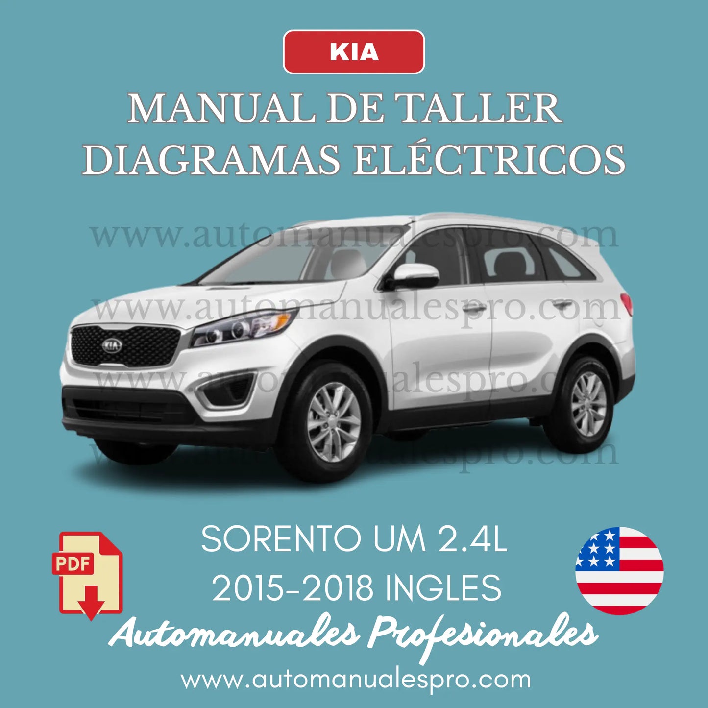 Manual de Taller y Diagrama Eléctrico Kia Sorento 2015-2018