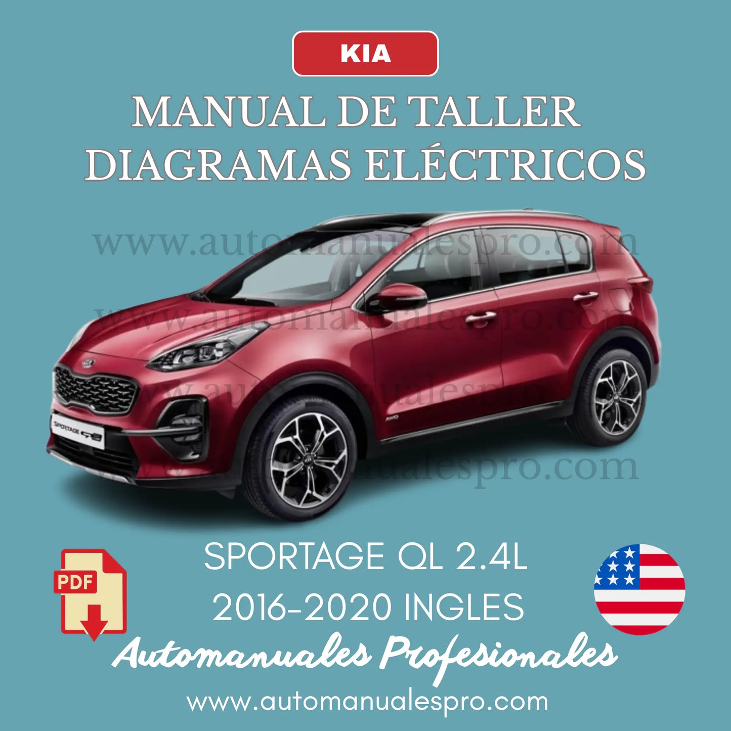 Manual Taller y Diagrama Eléctrico Kia Sportage QL 2016-2020