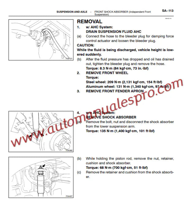 Manual de Taller Toyota Land Cruiser J100 (1998-2007)