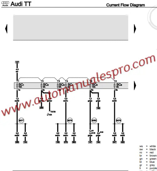 Manual de Taller y Diagramas Eléctricos Audi TT (2006-2014)