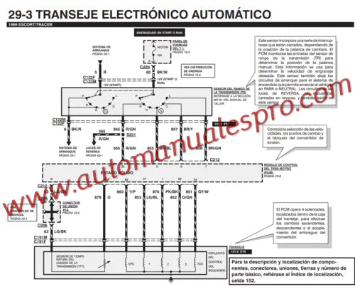 Manual de Taller y Diagramas Ford Escort Tracer (1997-2003)