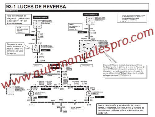 Manual de Taller y Diagramas Ford Mustang 1999-2004 Español