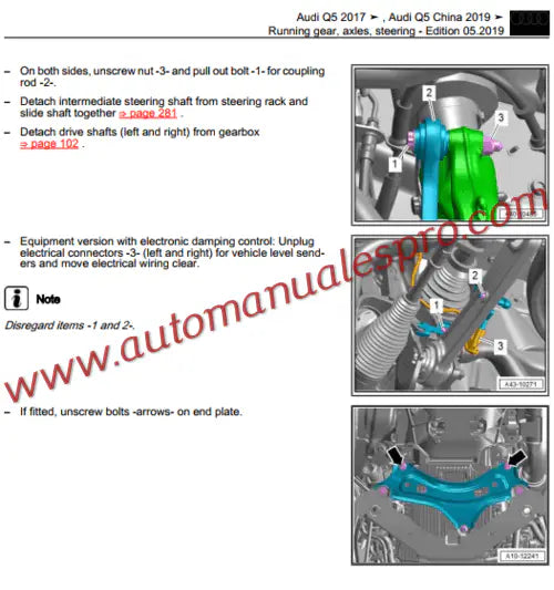Manual de Taller y Diagramas Audi Q5 y SQ5 (2017-2020)