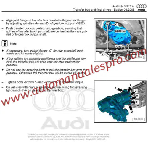 Manual de Taller y Diagramas Eléctricos Audi Q7 (2007-2015)