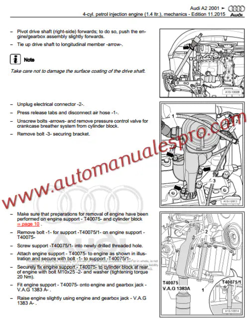 Manual de Taller y Diagramas Audi A2 (2000-2005)