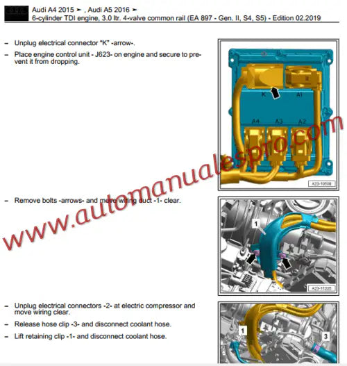 Manual de Taller y Diagramas Eléctricos Audi A5 (2016-2020)