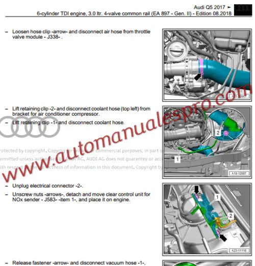 Manual de Taller y Diagramas Audi Q5 y SQ5 (2017-2020)