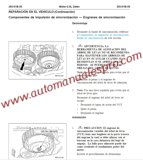 Manual de Taller y Diagramas Ford Escort Tracer (1997-2003)