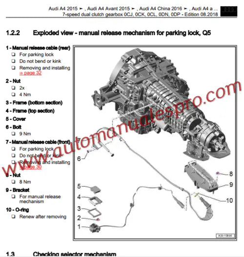 Manual de Taller y Diagramas Eléctricos Audi A5 (2016-2020)