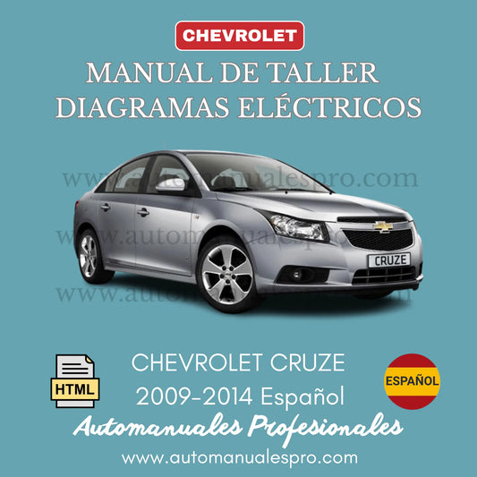 El Manual Interactivo mas completo para su Chevrolet Cruze de los años 2009 al 2014, completamente en Español, el ideal para mecánicos y particulares, con todos sus diagramas eléctricos.