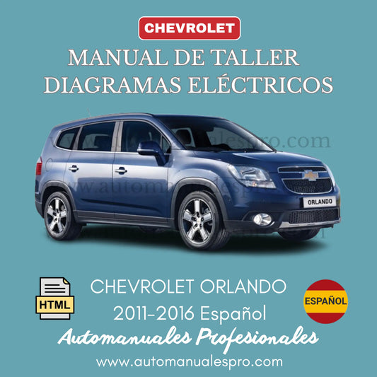 Repare su Chevrolet Orlando con nuestro Manual Interactivo oficial en español, que contiene manual de reparación e incluye todos los diagramas eléctricos.