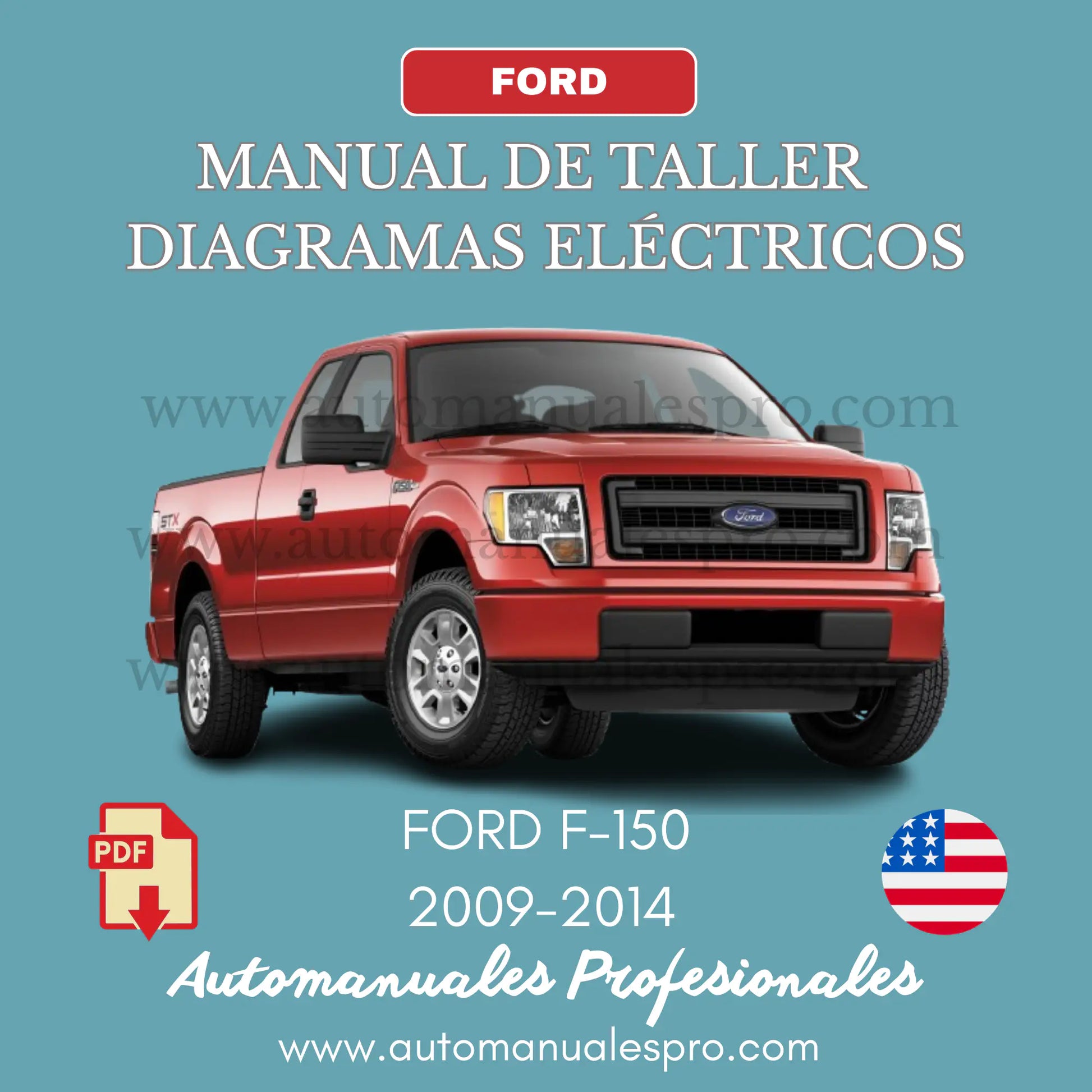 Guía técnica de reparación mecánica y esquemas eléctricos detallados para Ford F-150 del 2009 al 2014