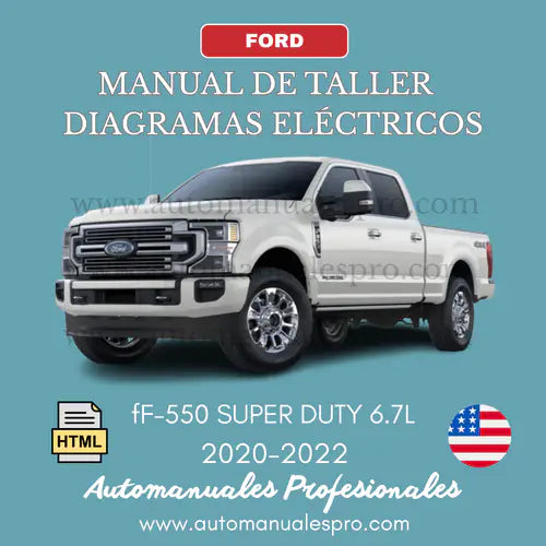 Manual de Taller Ford F-550 Super Duty 6.7L (2020-2022) Español