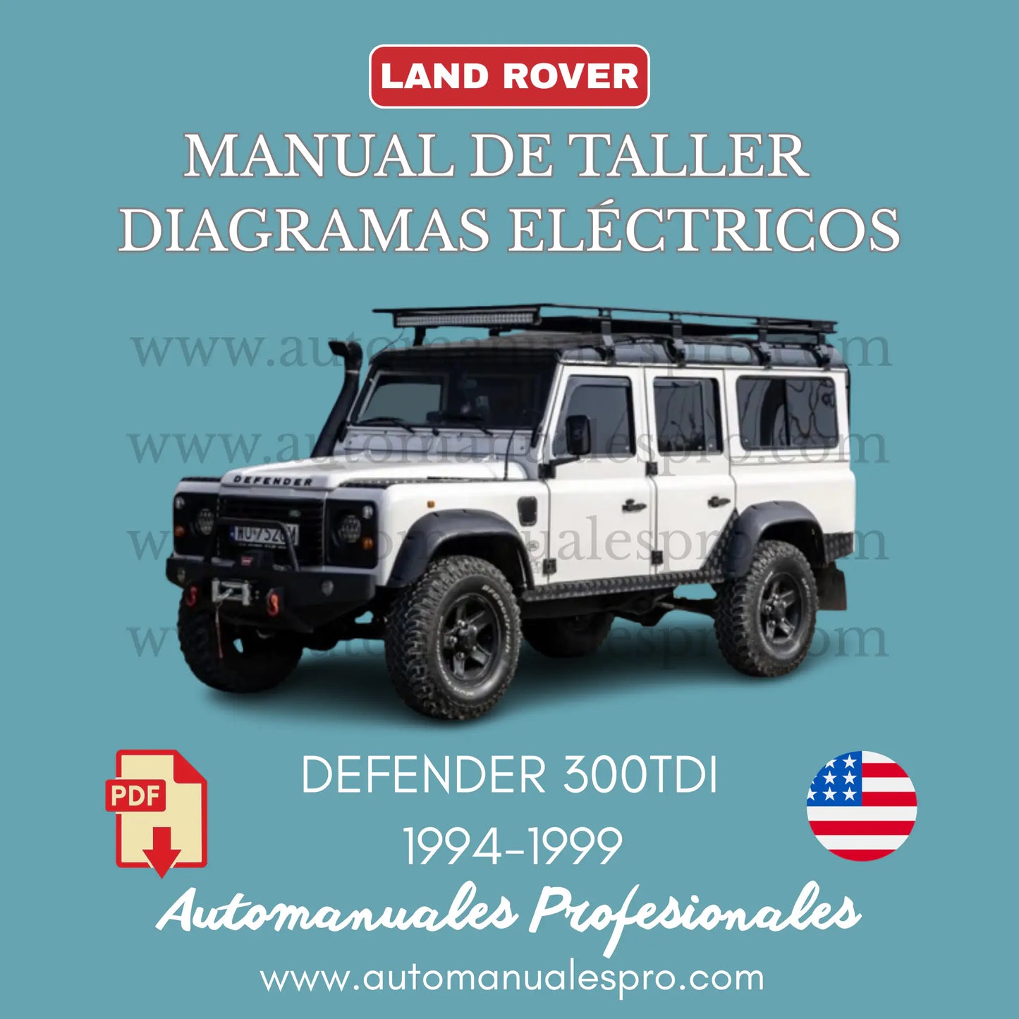 Manual de Taller Land Rover Defender 300 Tdi (1994-1998)