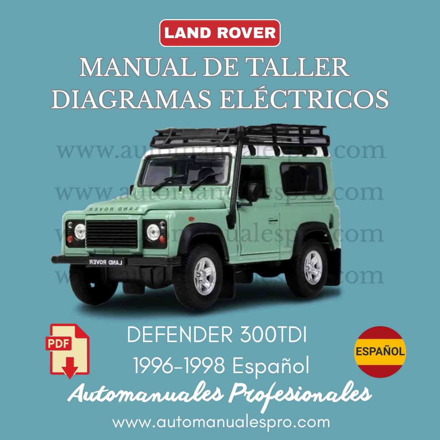 Manual Taller Land Rover Defender 300tdi 1996-1998 Español